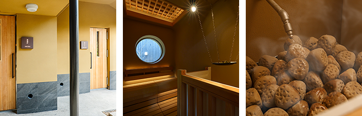 Aroma sauna and Roryu sauna